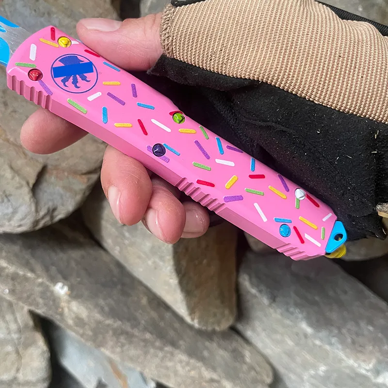 Dessert Warrior UT Folding Blade Donut Pink EDC Knife For Self Defense From Thunderboltfire 25.83 DHgate.Com