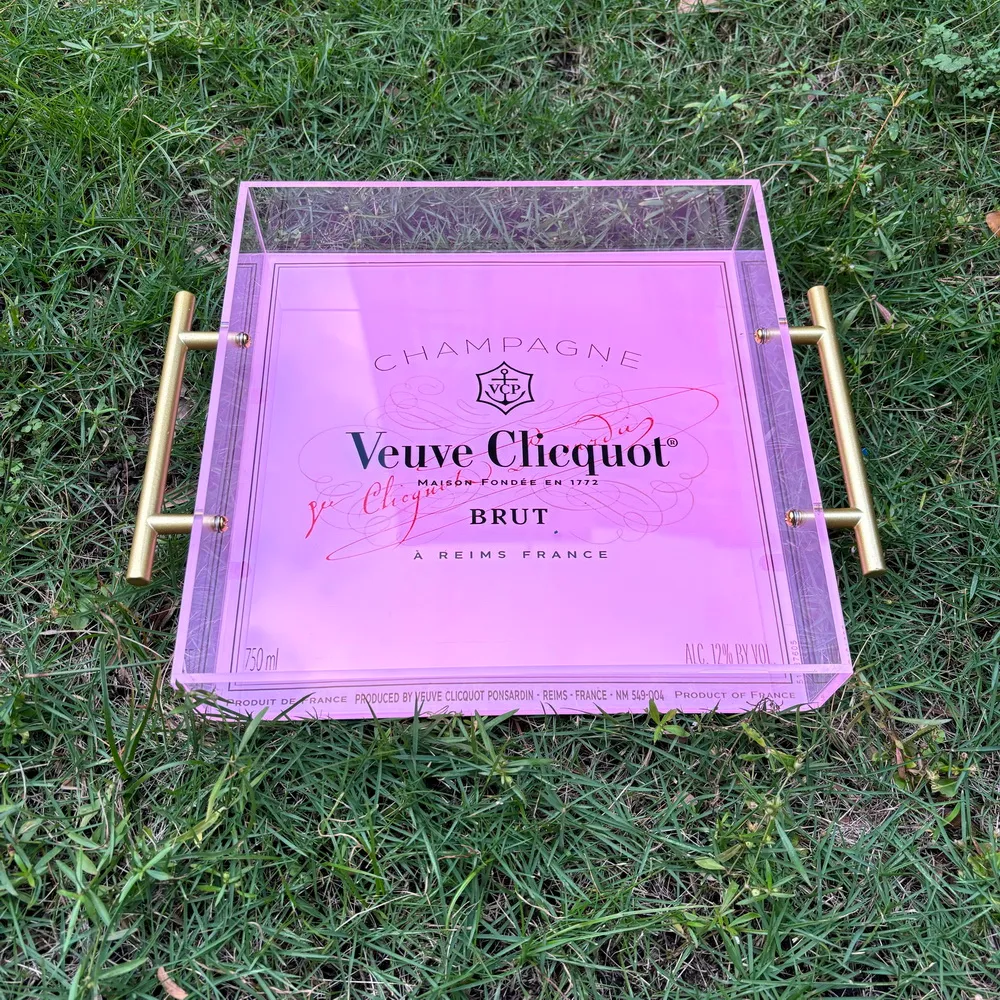 Fabulous Orange Veuve Clicquot Champagne Serving Tray Brand New