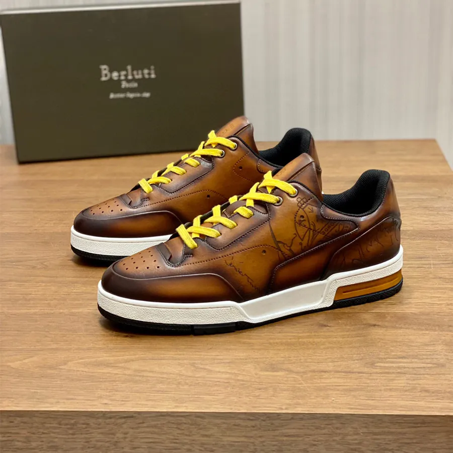 Wholesale Genuine Leather Sneakers Handcrafted Mens Casual