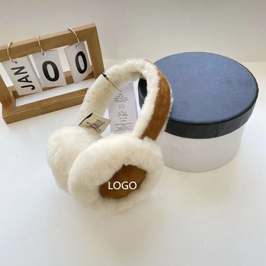 Sheepskin Fur Designer ear muffs with ears with Metal Buckle Sheepskin Fur Designer ear muffs with ears with Metal Buckle