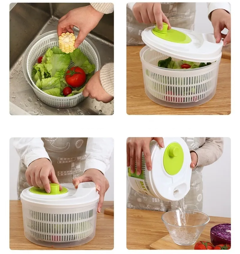 Acheter Essoreuse à salade, lave-linge, sèche-linge, égouttoir, passoire  pour le lavage et le séchage des légumes à feuilles, outils de cuisine