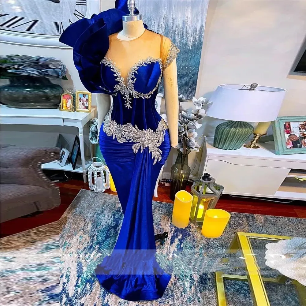 Royal Blue Trumpet/Mermaid Prom Dress with Beaded Embellishments and Scoop  Neckline for Black Girls from Dhgate Prom Dresses - price 153.85