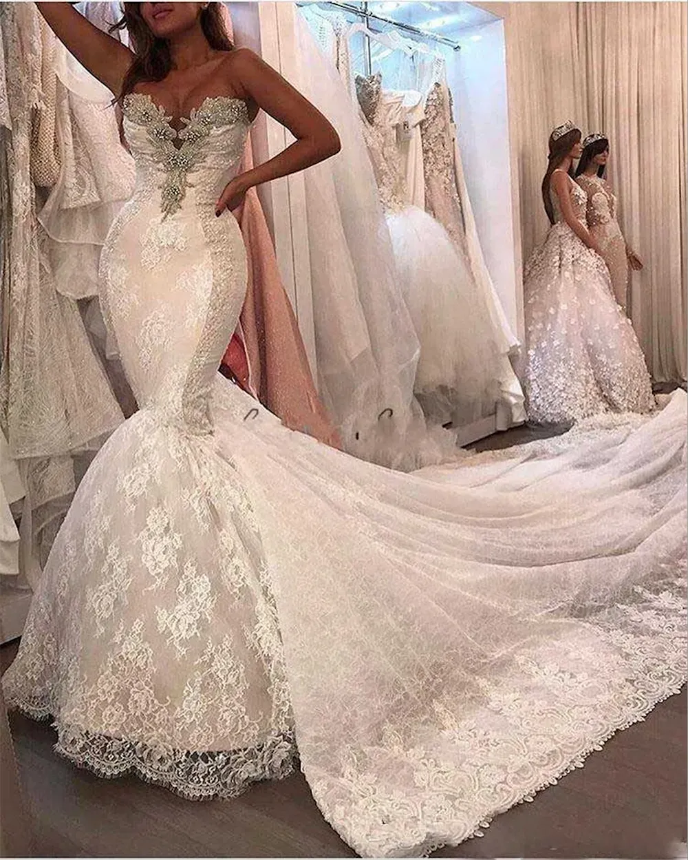 sexy mermaid wedding dresses