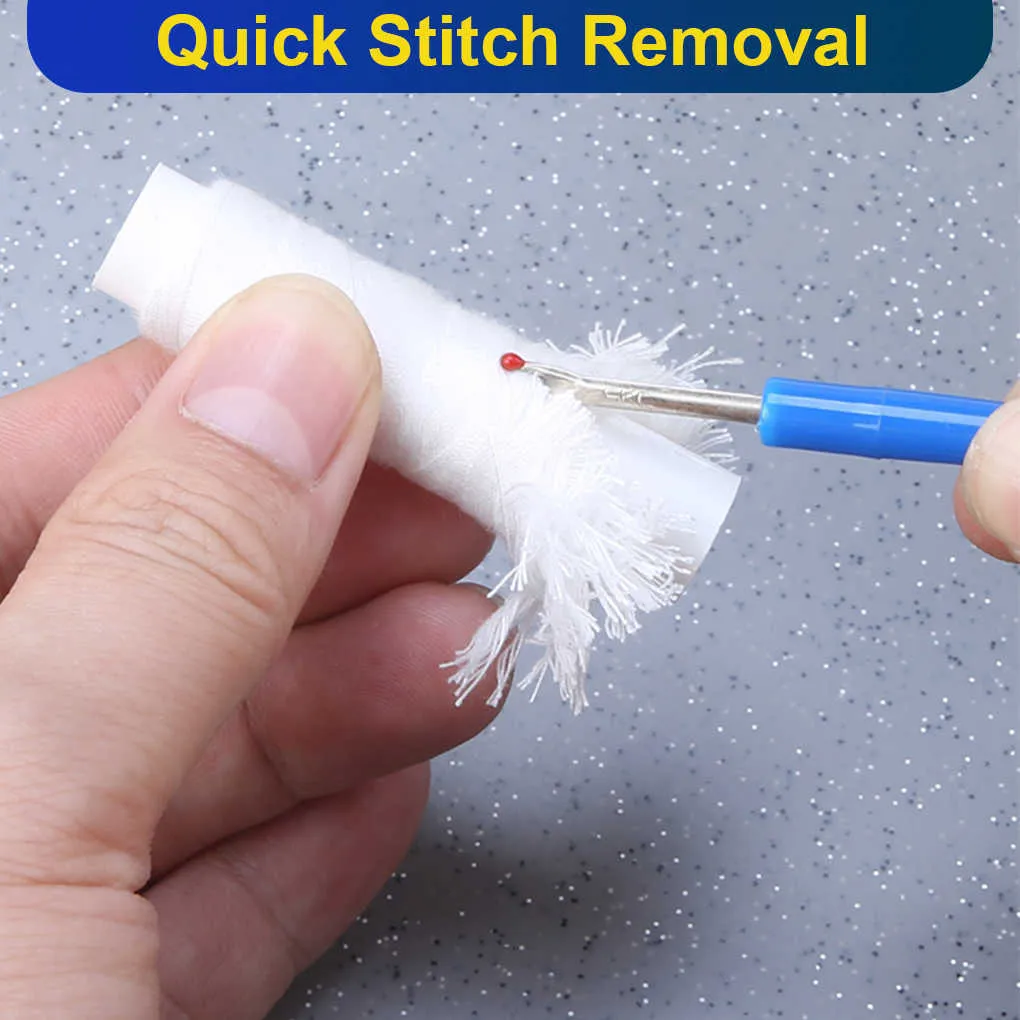 Stitch Remover Tool, Thread Remover Ergonomic Handy Handles Embroidery Remover for Household