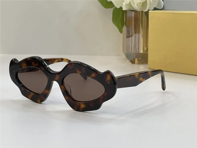 New fashion design acetate sunglasses 40109U flame-shape frame avant-garde and trendy style high end outdoor UV400 protection glasses