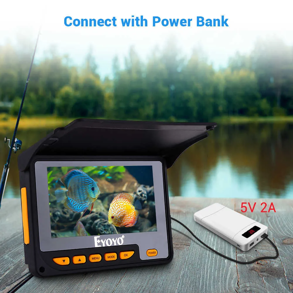 Fish Finder Eyoyo 4.3 Fish Finder With DVR Function 10H Work Time