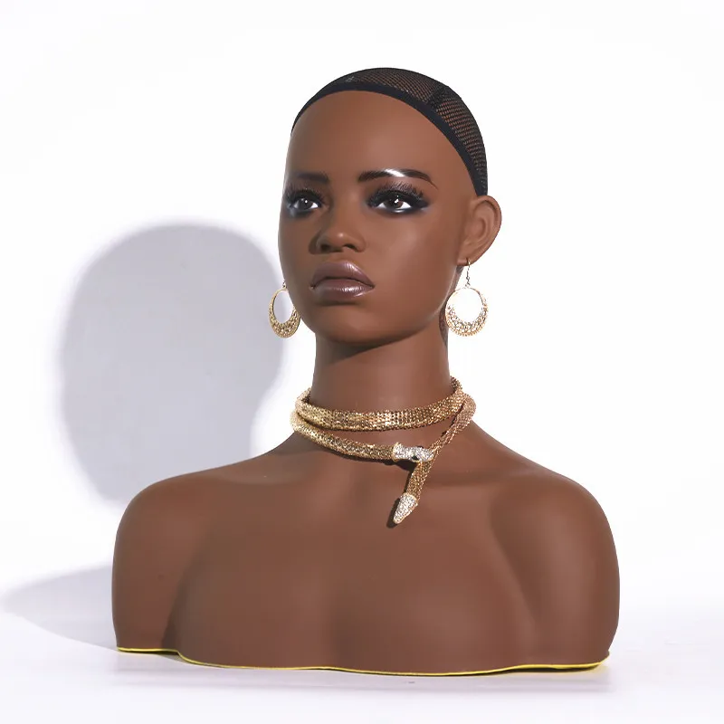 jewelry mannequin Wig Display Head Mannequin Head Stand Maniquins