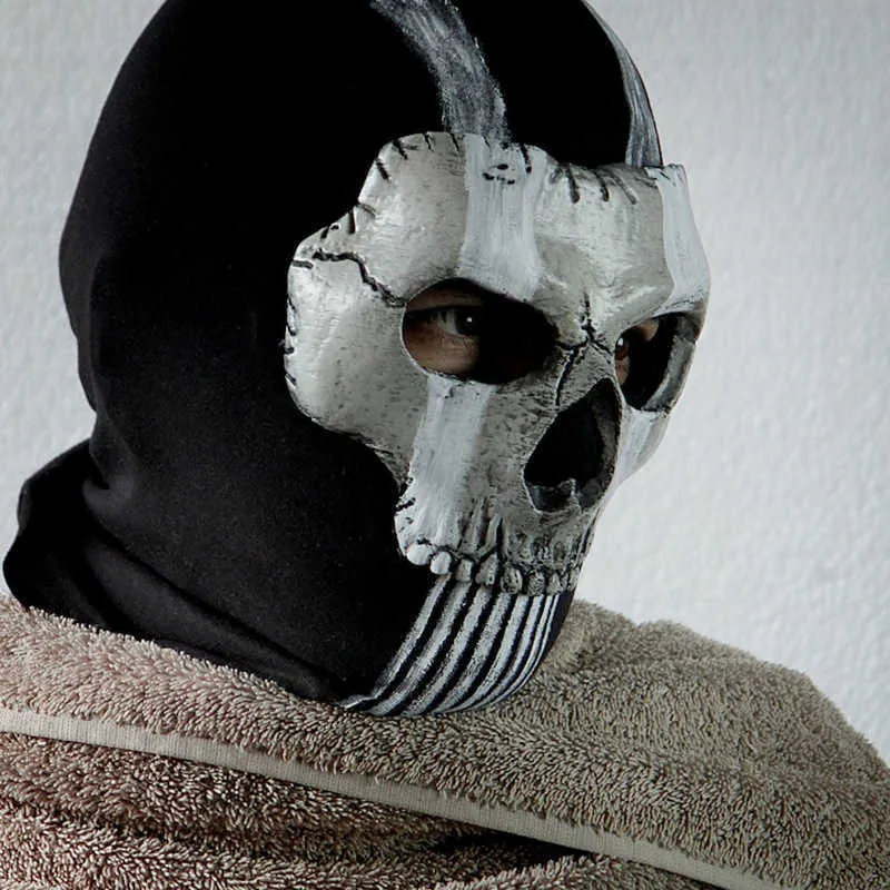 Ghost Skull Face Mask V2 Operador MW2 Airsoft COD Cosplay Tactical Skull  Full Skull Face Mask L230704 From Qiaomaidou08, $16.72