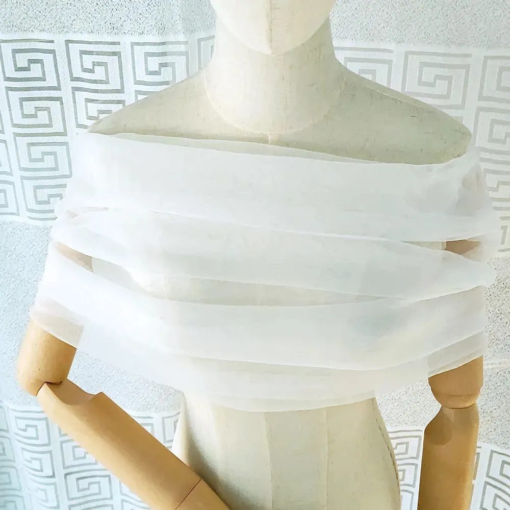 off white shawl and wraps for evening dresses Trixie Satin Pull Through Shawl Wrap Mocha / One Size main image 0