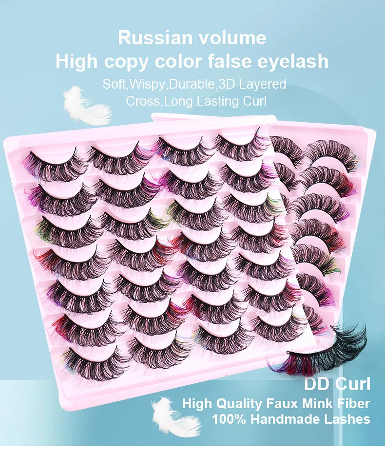Cils en vrac Wholesale Soft Fluffy Cosmetic Strip 3D Fake Faux