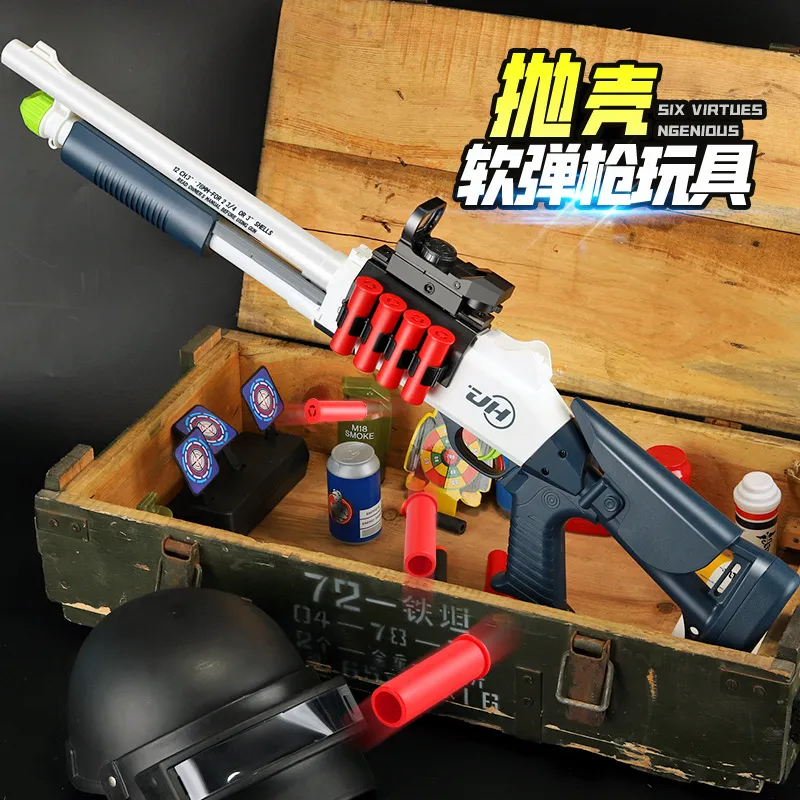 Com Caixa de Bala Mole Arma de Brinquedo Nerf Rifle Sniper Arma de Plástico  & 20