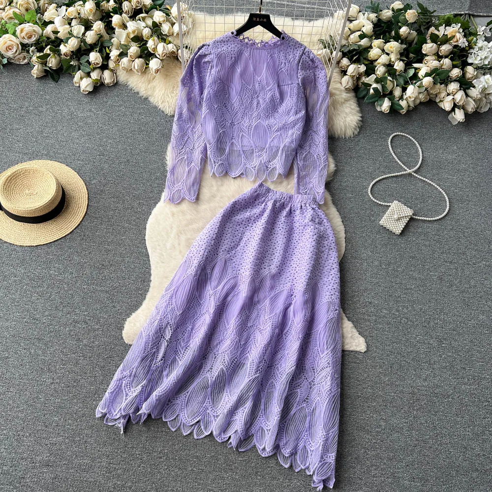strapless open back dress A Line V Neck Two Pieces Purple Prom Dresses, 2 Pieces Lavander Formal –  jbydress