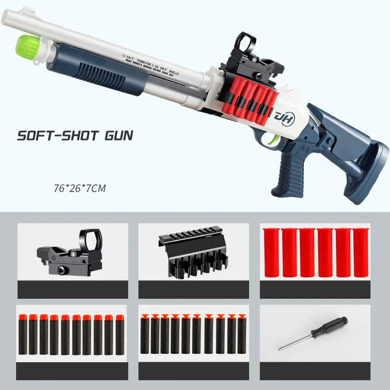 Com Caixa de Bala Mole Arma de Brinquedo Nerf Rifle Sniper Arma de Plástico  & 20