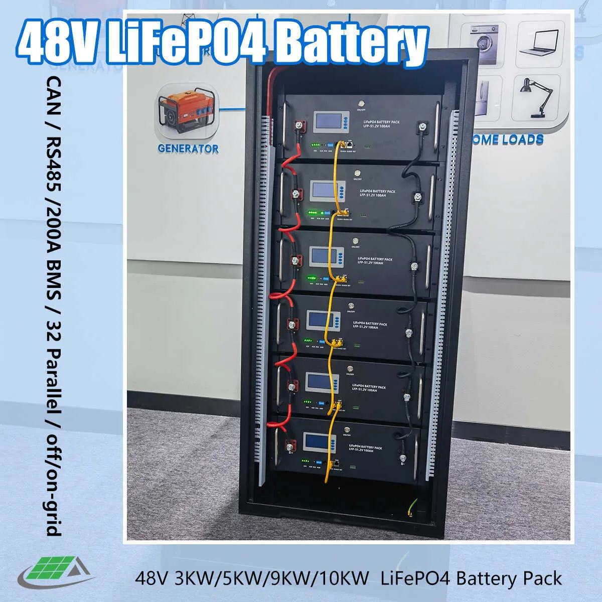 DHgate.com:48V 280Ah 14KW LiFePO4 Battery 51.2V 200Ah 300Ah 15KW 6000 ...