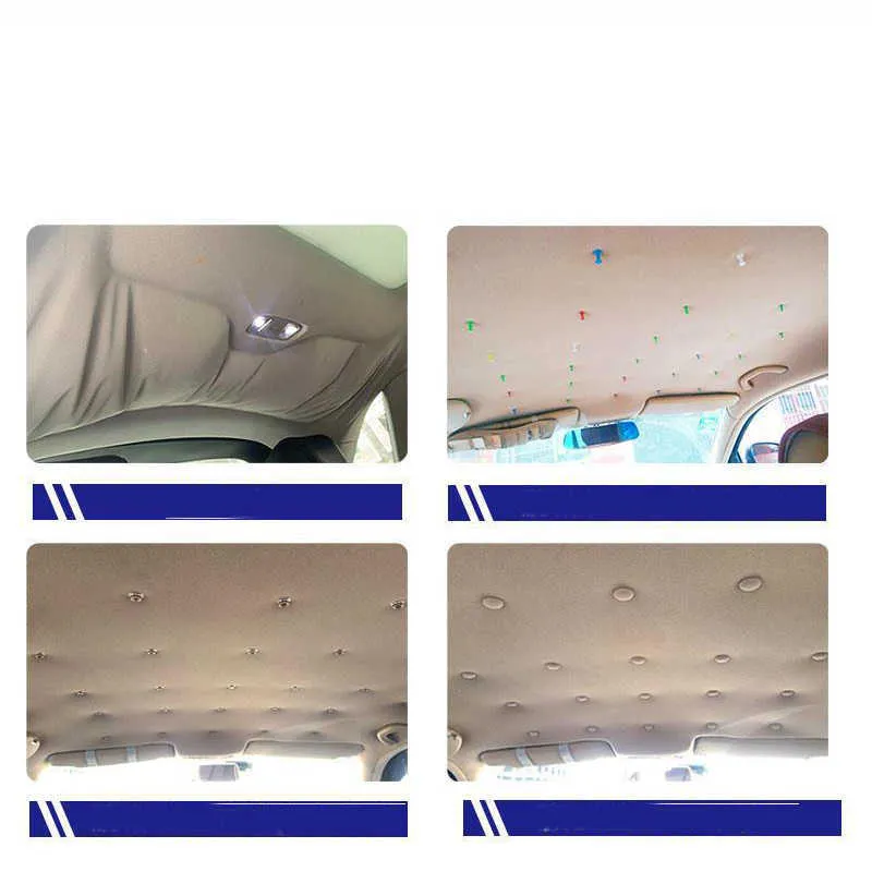 thumbnail image 2 of 65pcs Car Roof Buckle Snap Rivets – Headliner Fastener Repair Kit – Black 2 of 5