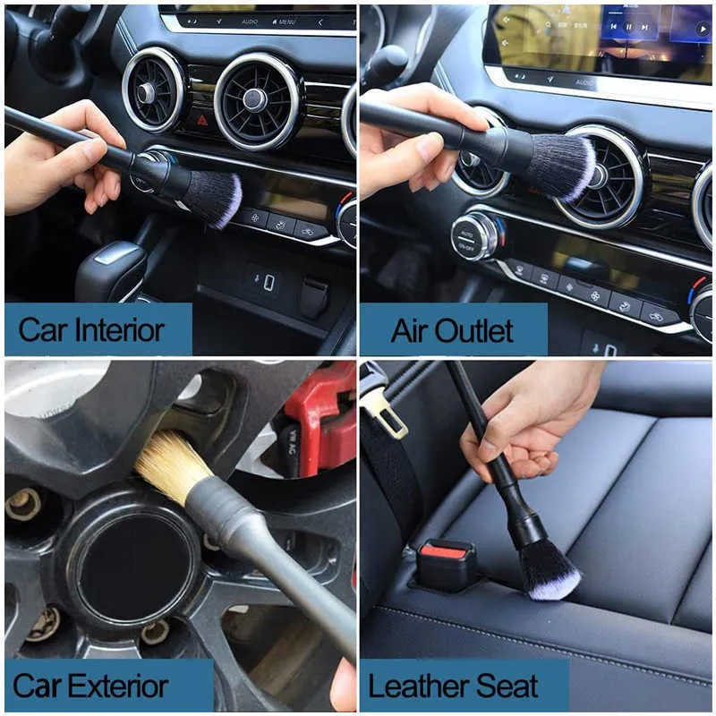 Ultra-Soft Car Detailing Brush Set - Scratch-Free For Interior & Exterior Cleaning - View #11