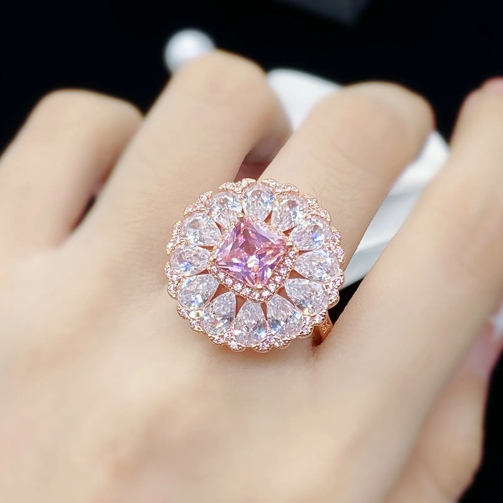 LowProfile Rings for Women Girls Vintage Beautiful Diamond Silver Engagement  Wedding Band Ring Ring Gifts - Walmart.com