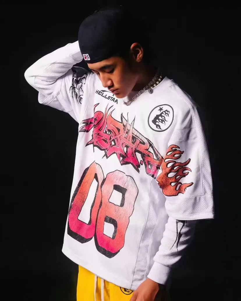 Tシャツ・カットソー Hashtag DDD Patchwork Short Sleeve Jersey DHgate.com:Mens and Womens Short Sleeve Mesh Patchwork