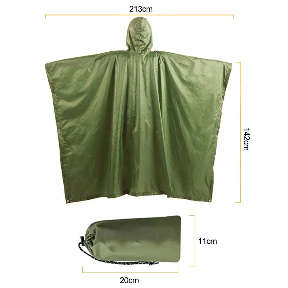 LAMA - Poncho De Pluie Enfant Réutilisable - Imperméable Léger Avec Capuche - Housse Sac à Dos Intégrée