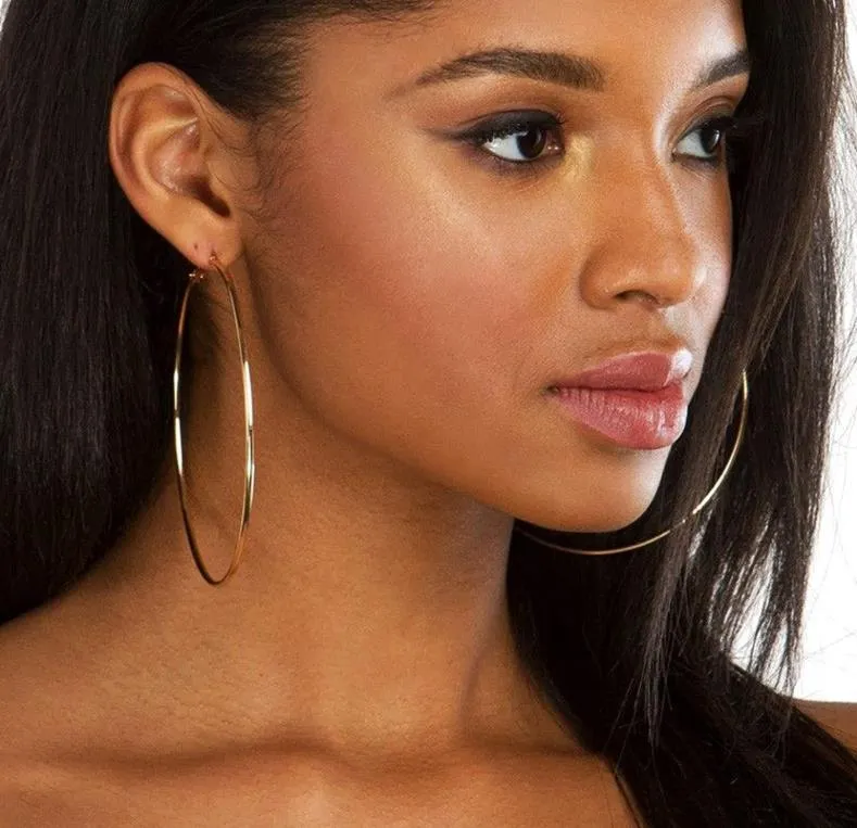 9cm 2024 hoop earrings