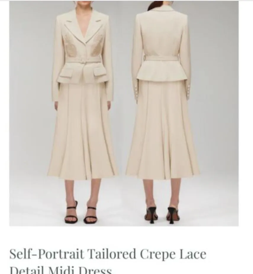 Self Portrait Crepe Detailed Dress Brand New/100%... From  Jinguangcanlan558, $155.65 | DHgate.Com