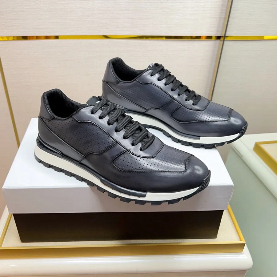 Genuine leather sports shoes clearance