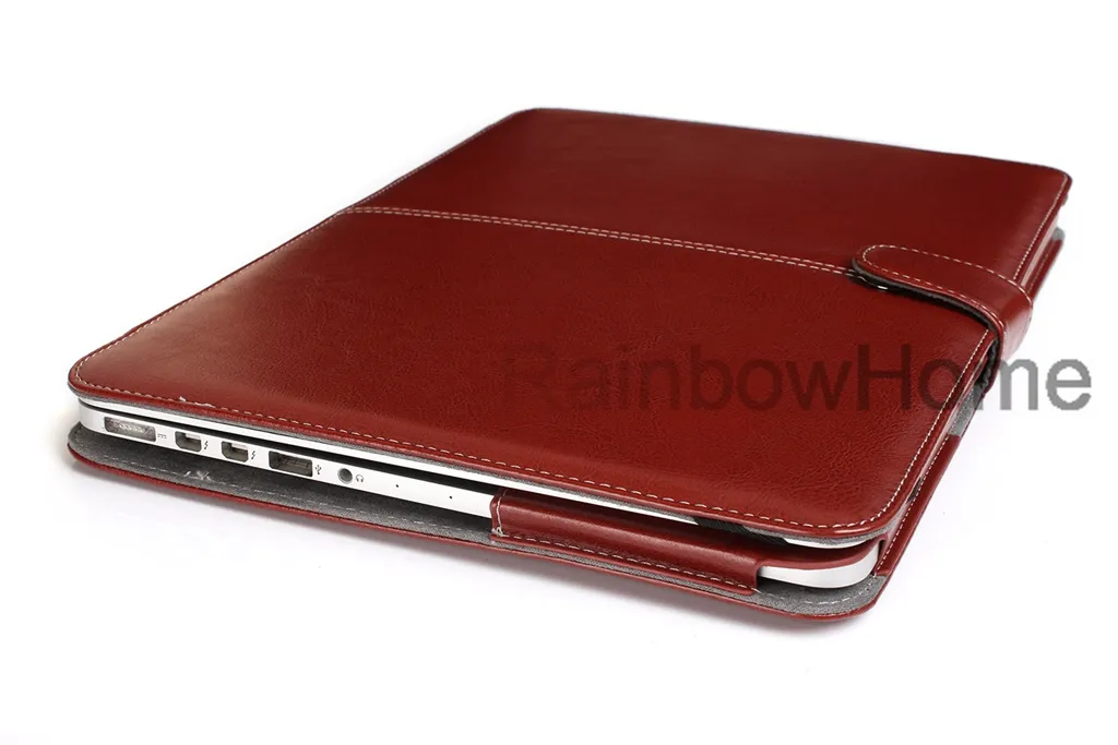 Slim Pu Leather Macbook Air Pro Folio Case Cover Cover 12 13 15 16 2024