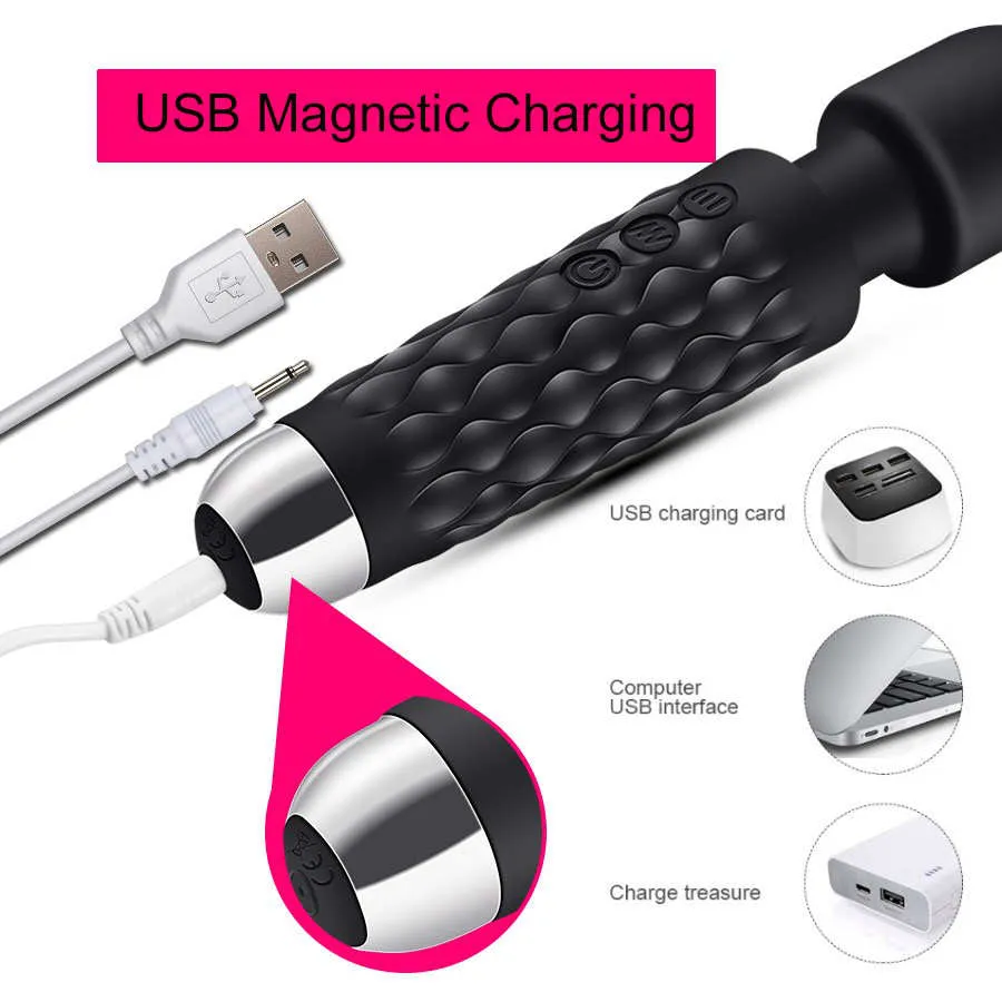 Dildo Vibrator with 20 Vibration Patterns USB Charging Silicone Magic Wand  G-spot Massager for Women from Dhgate Other Massage Items - price 4.57