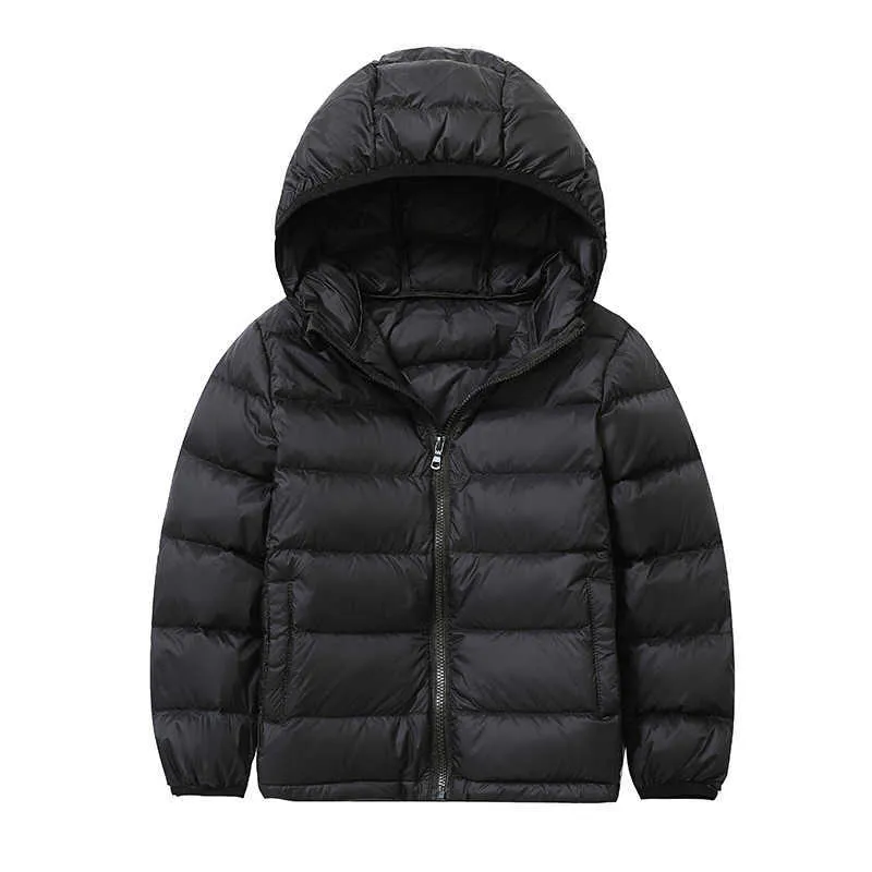 Boys black hooded coat sales