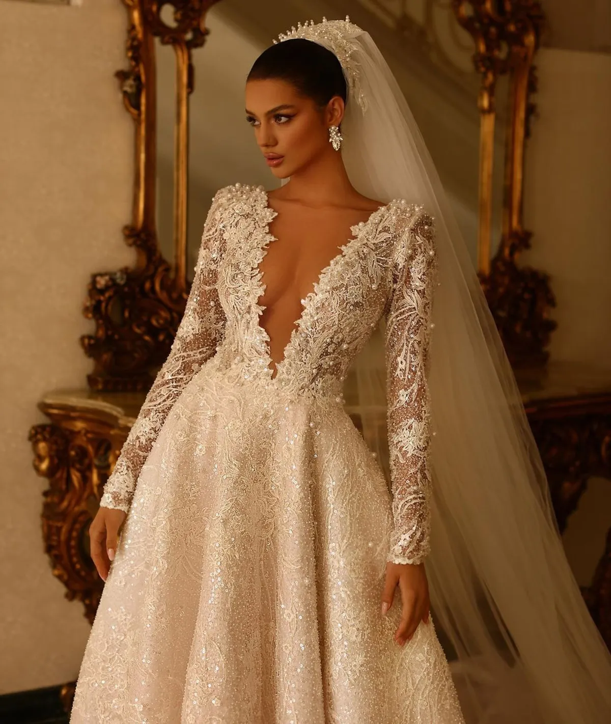 Pearls and lace wedding online