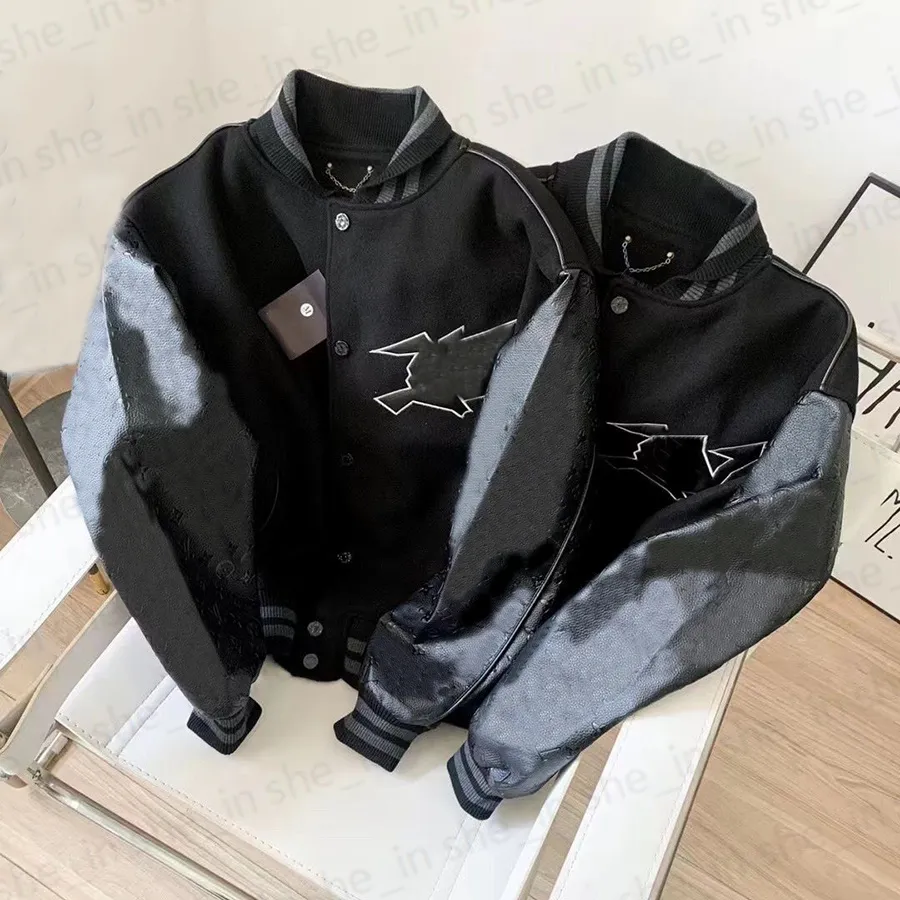 DHgate.com:Designer Mens Leather Varsity Jacket: Classic
