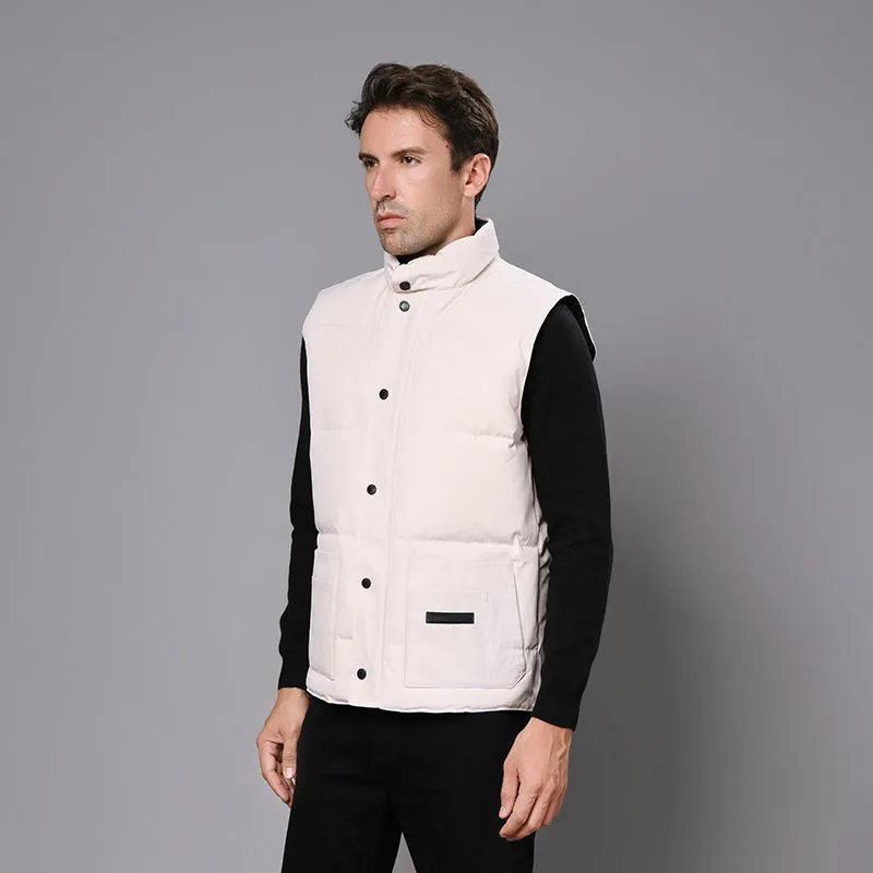 Mens white puffer clearance vest