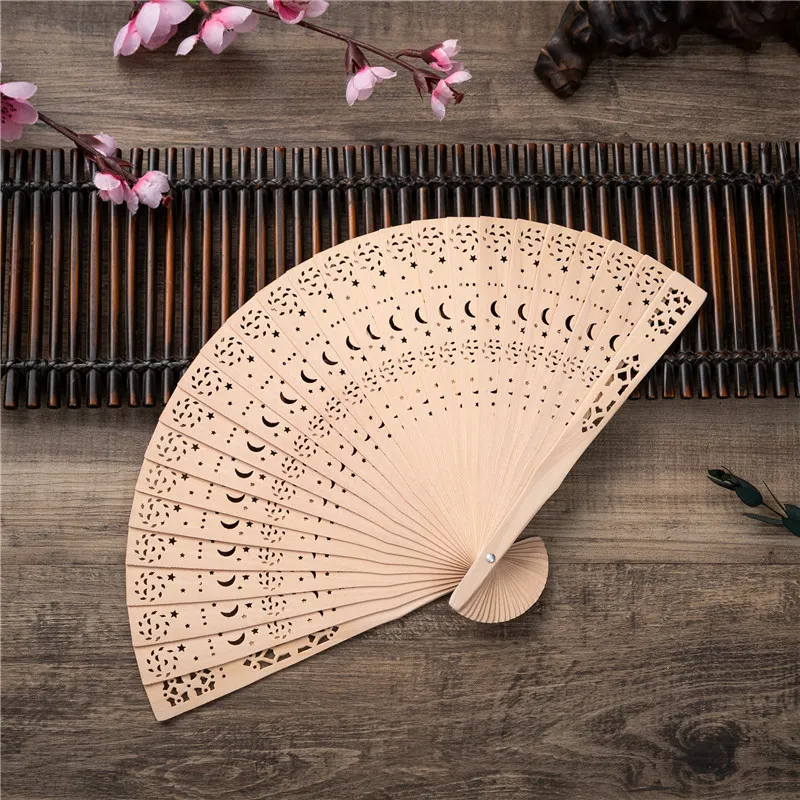 Wooden hand 2024 fans for weddings
