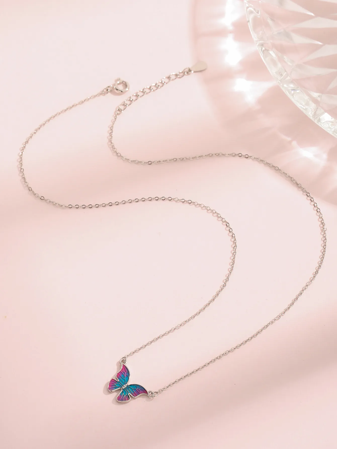 ❤︎y❤︎  DHgate.com:Sterling Silver Butterfly Necklace for Women, Y2K