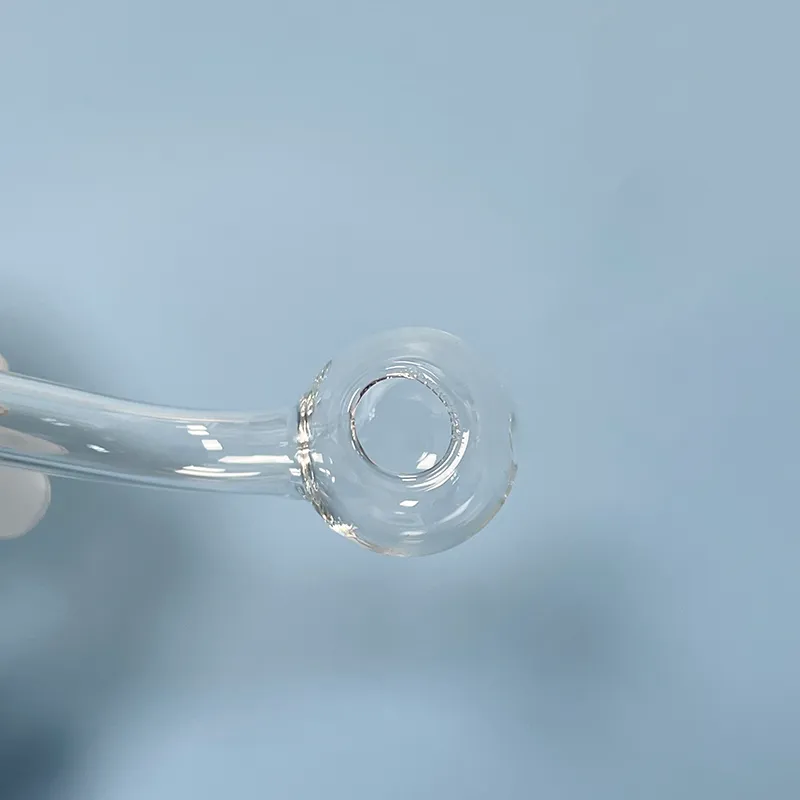14mm Clear Quartz Glass Oil Burner Pipe Attachment With 3cm Curved Big