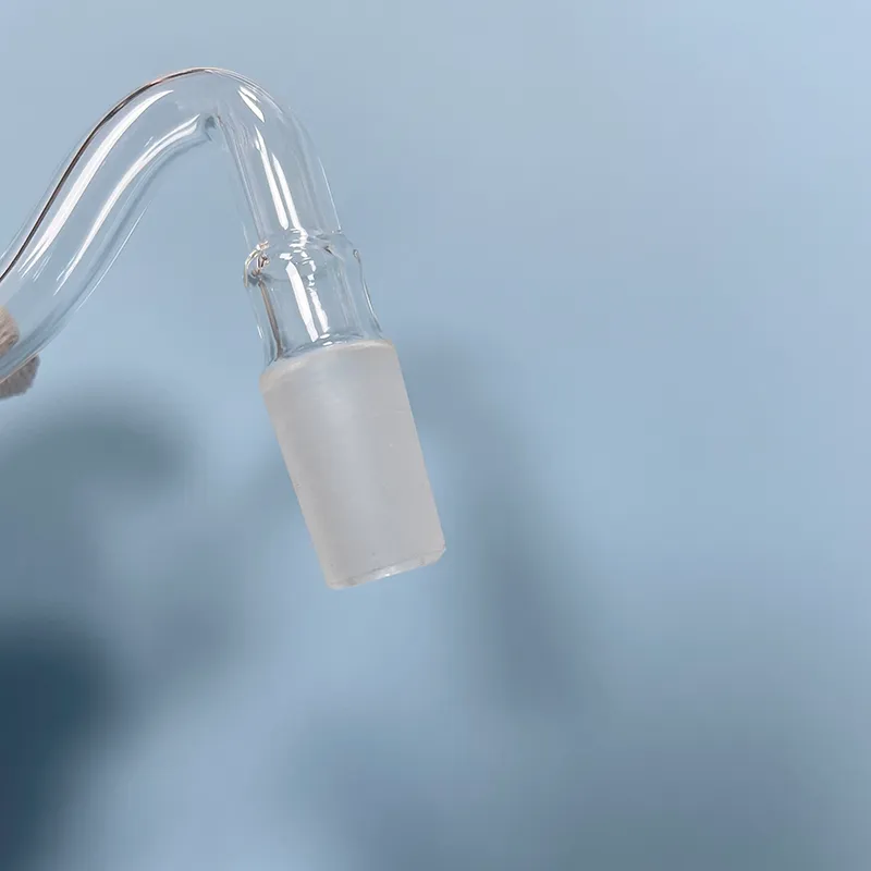 14mm Clear Quartz Glass Oil Burner Pipe Attachment With 3cm Curved Big