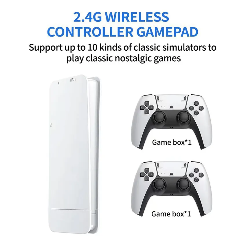 GD10 Game Stick 4K Video Game Console Video Consola Retro Games 2.4G Double  Wireless Controller Built-in 30000+ Games