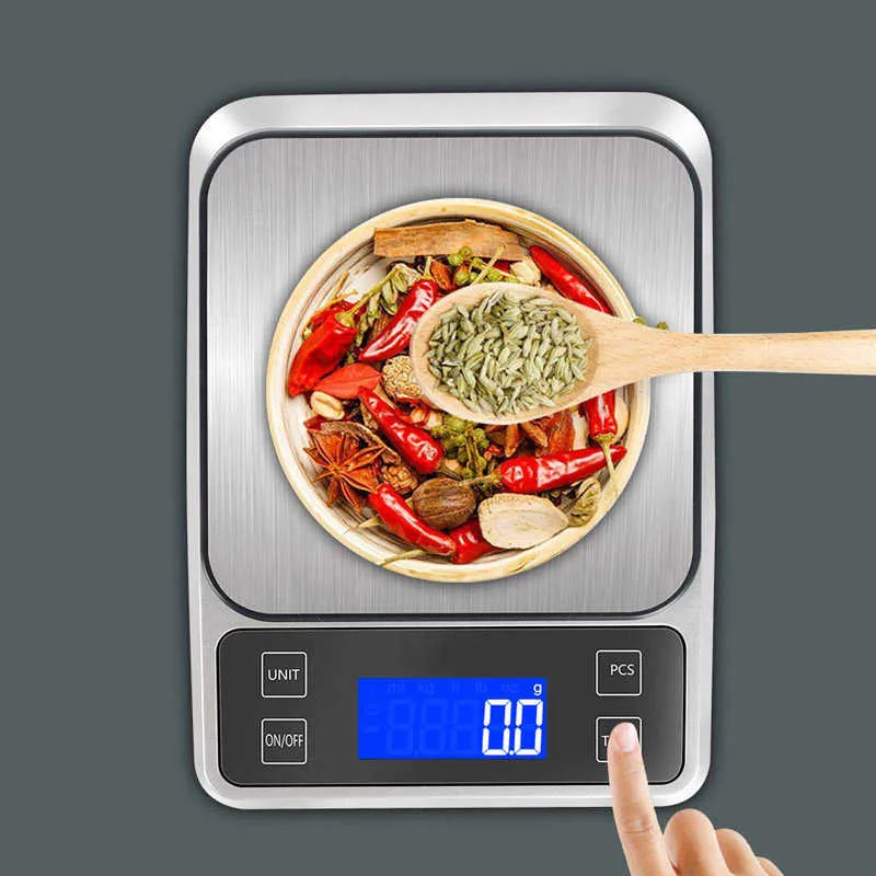 Acheter Balance de cuisine numérique 1g-5kg, balance électronique de haute  précision pour le pesage des aliments, affichage LCD zéro automatique,  échelle de mesure, outils de cuisson