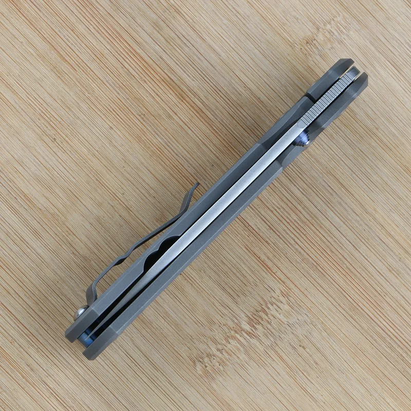 Green thorn Large Sebenza 31 folding knife with VG10 blade and TC4 ...