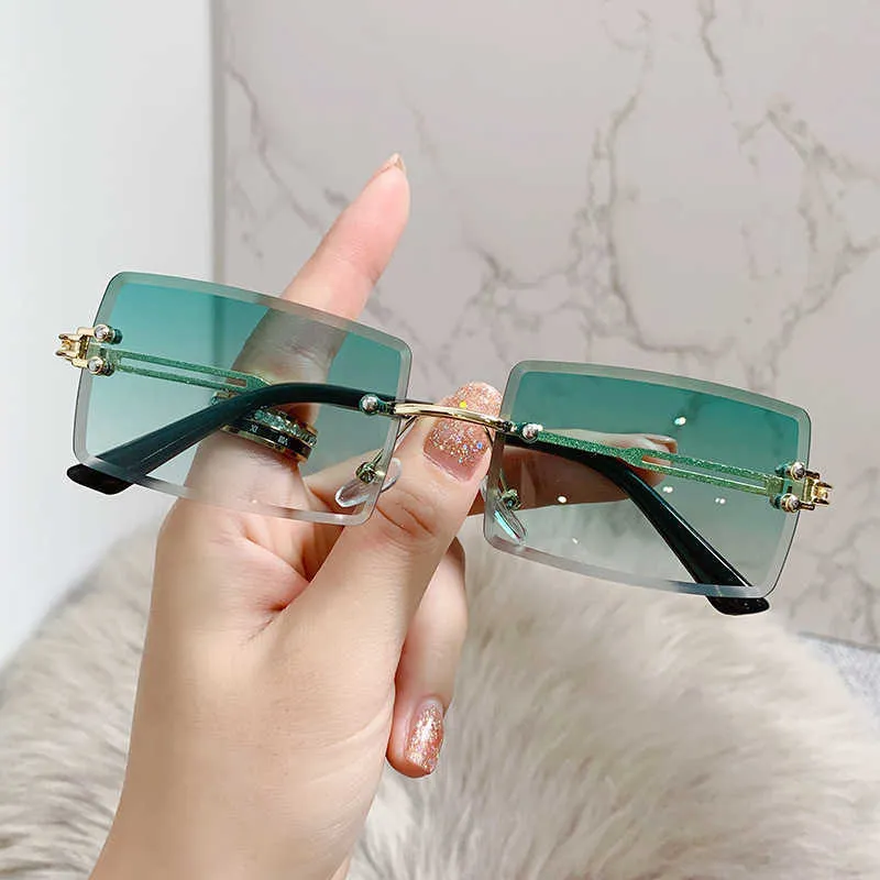 KAMMPT Small Rimless Sunglasses Man Woman Fashion... From  display picture 3