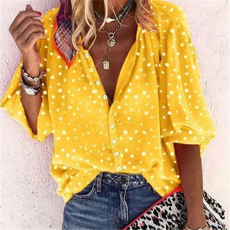 Burberry Camisa Disenador Ropa Mujer Mujer Tops Casual Primavera Y Otono Nuevo Explosivo Multicolor Blusa Moda Top Estampado Floral Con Cuello En V Botones Sueltos De 15 67 DHgate