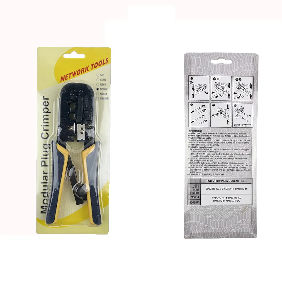 Cutter Rj45 Rj 11 SR Crimper RJ11 RJ45 Multi Function Crimper Cutter Ethernet Network LAN ...