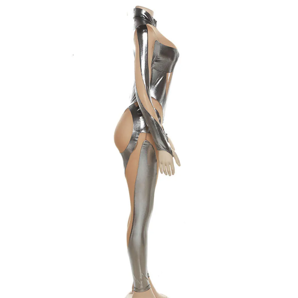 DHgate Alien Costume Women Anime Bodysuit: Sier Strip Mesh... For Anime  Costumes