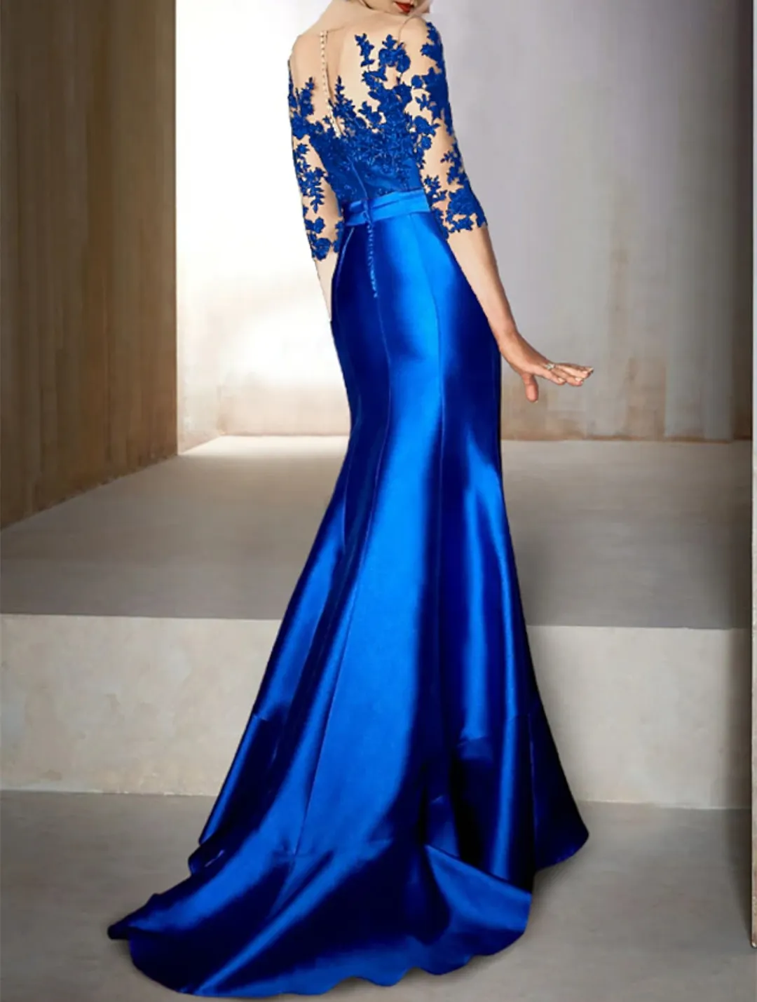 Blue Mother of Groom Dresses