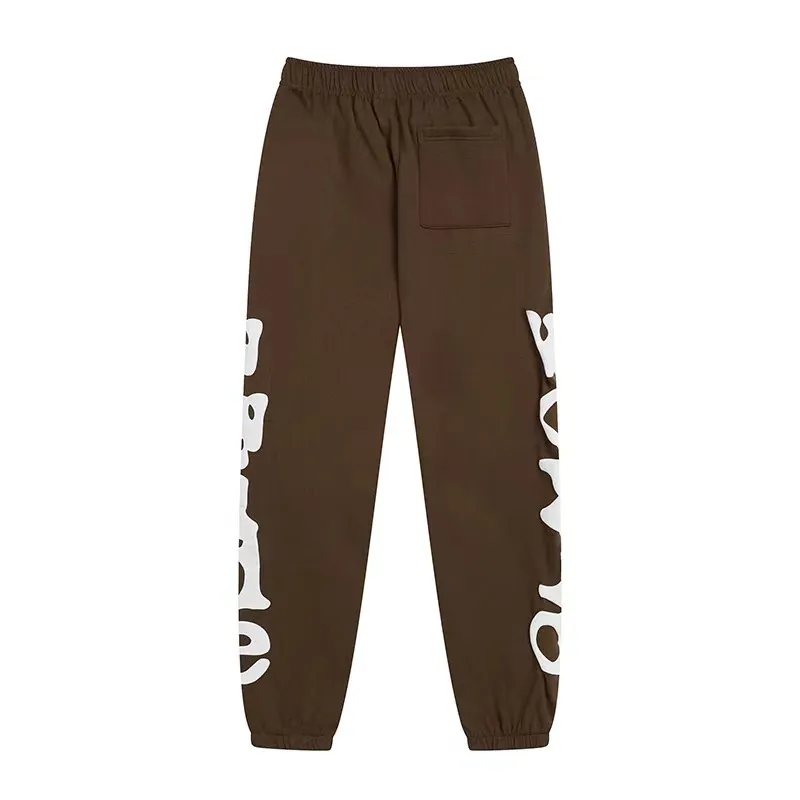 パンツ FOAM Printing Sweatpants Mens Pink Spider Sweatpants with Foam Print and Drawstring