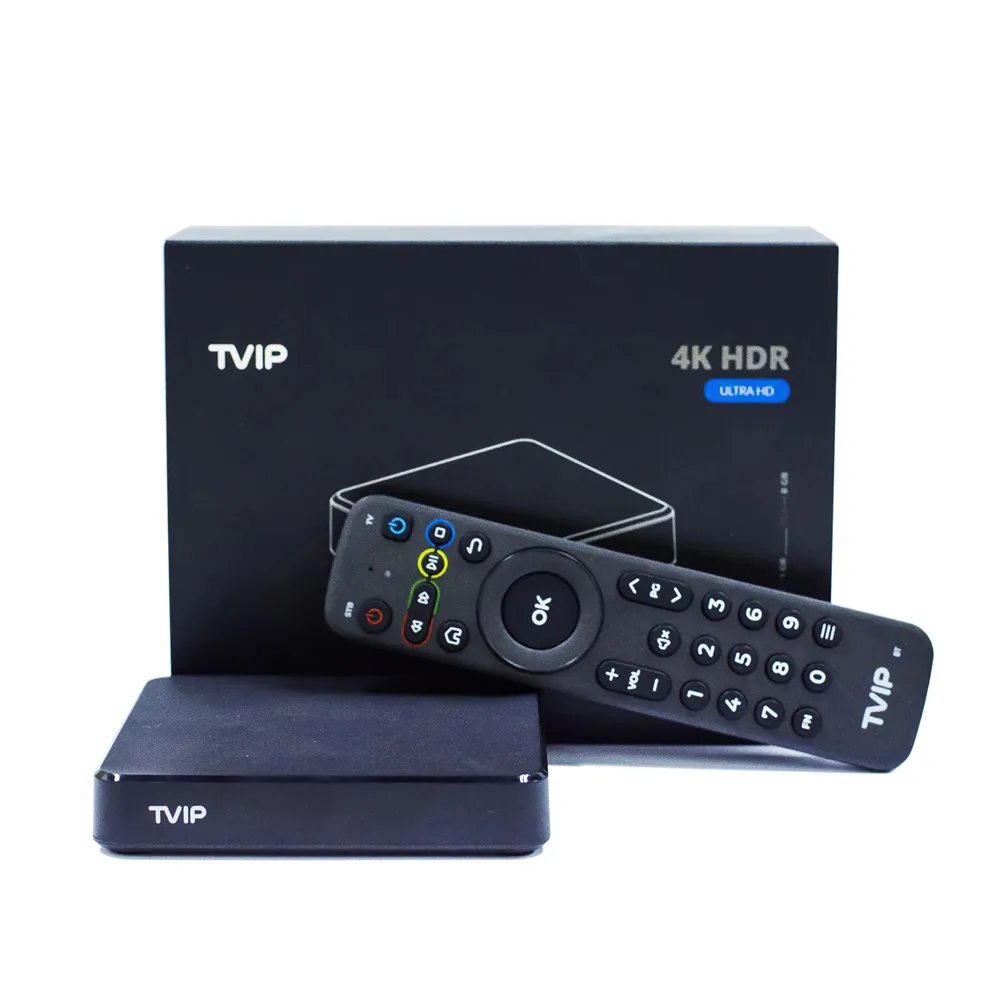 Wholesales Linux set top box TVIP 605 Se dual system android amlogic s905x 2.4G/5G WIFI 1GB8GB Smart Media Player TVIP605 PK mag322w1