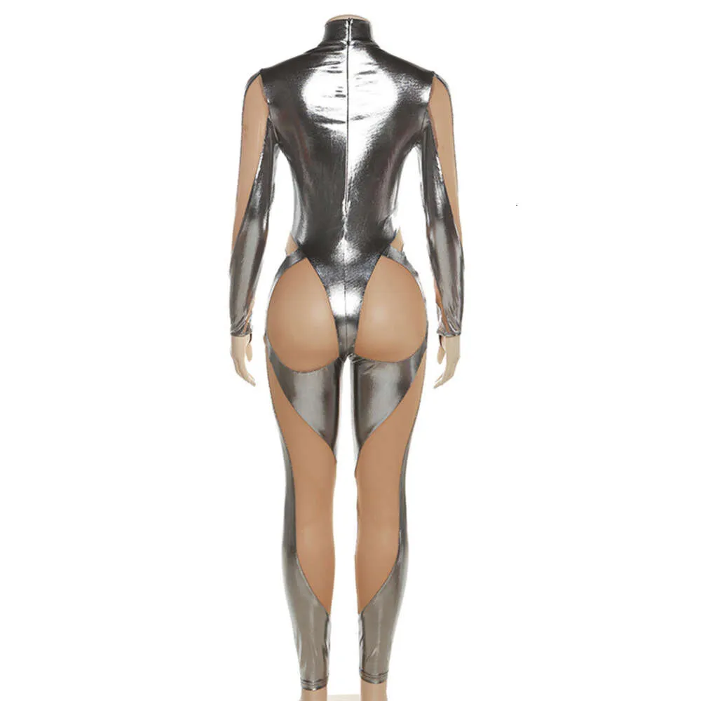 ♢ DHgate Alien Costume Women Anime Bodysuit: Sier Strip Mesh... For Anime  Costumes
