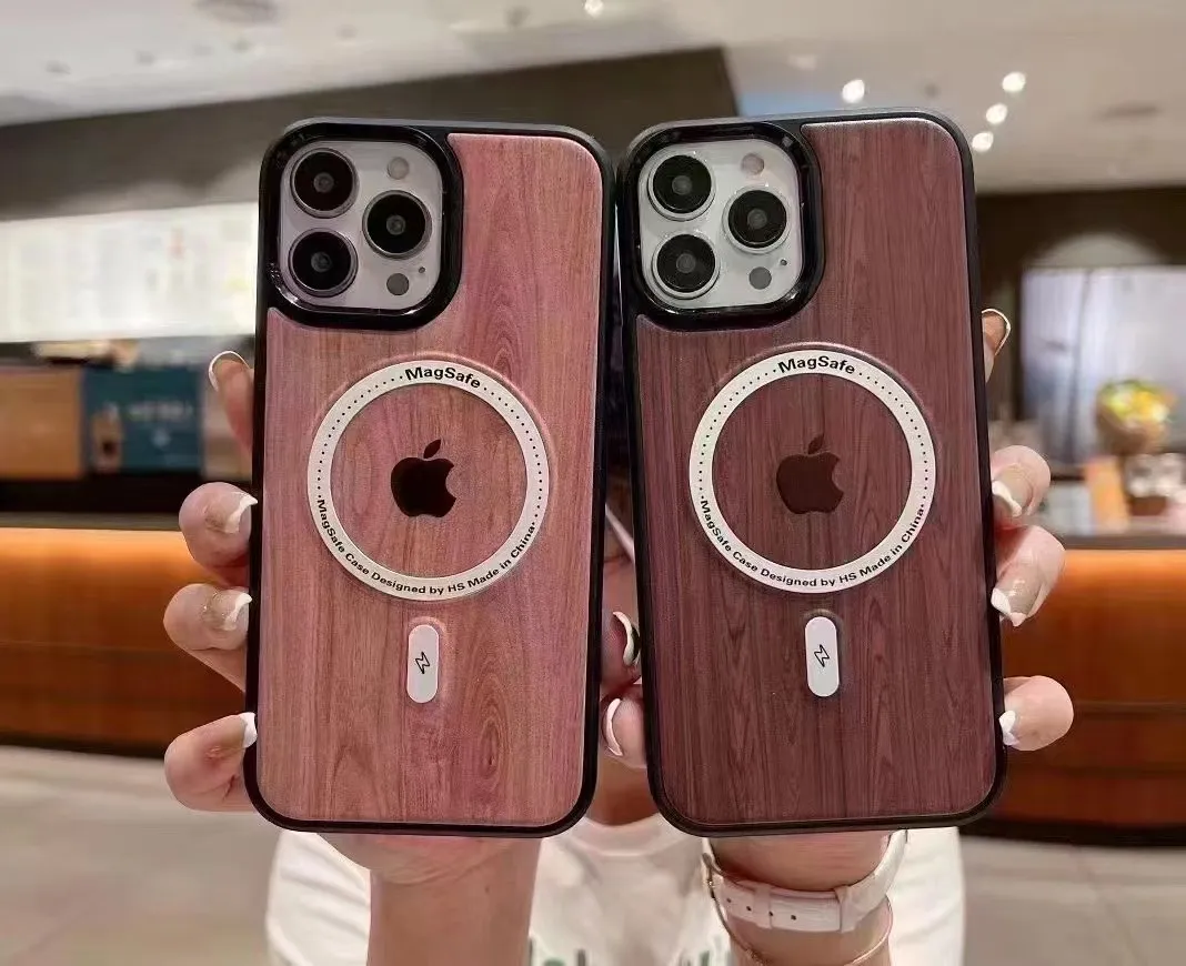Magsafe Wood Grain Iphone Case Koa Wood Grain Epoxy Ocean Waves