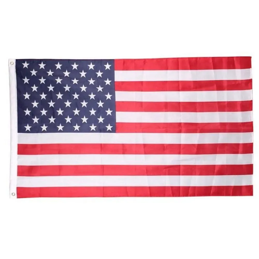 3x5 Foot USA American Flag - 100D Polyester - Printed Stars And Stripes