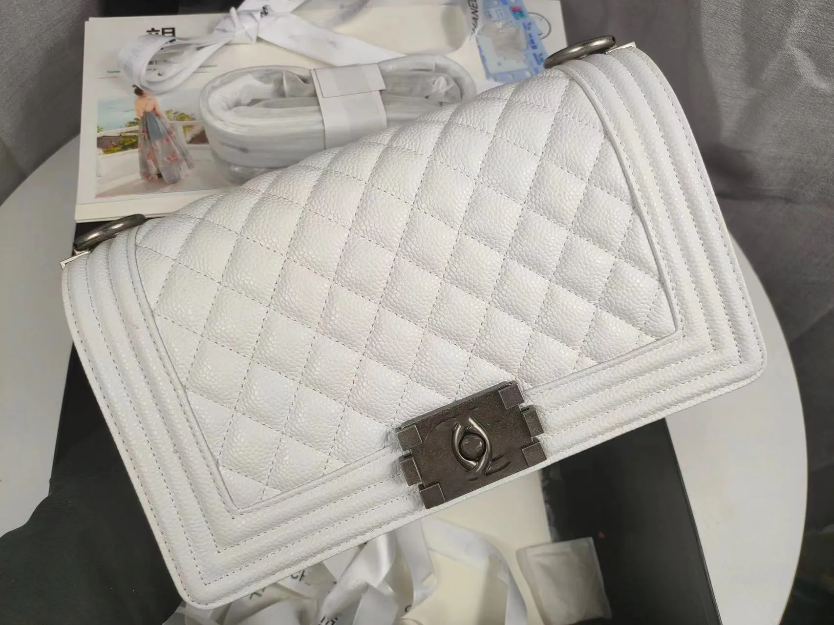 Designer handbags with outside pockets sale